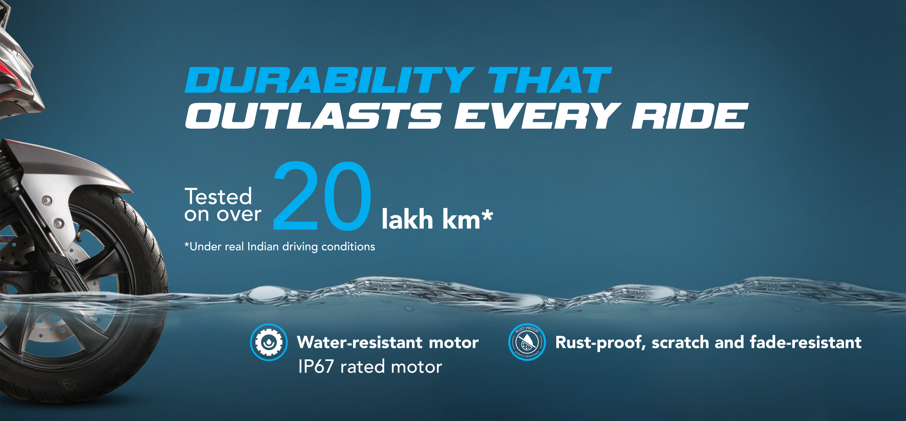 waterproof ev scooter