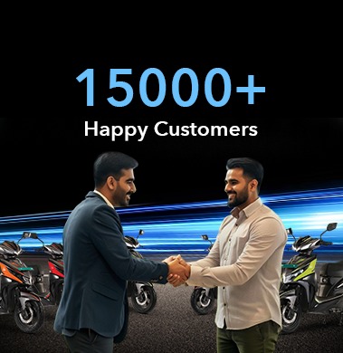 happy customer of electric scooter