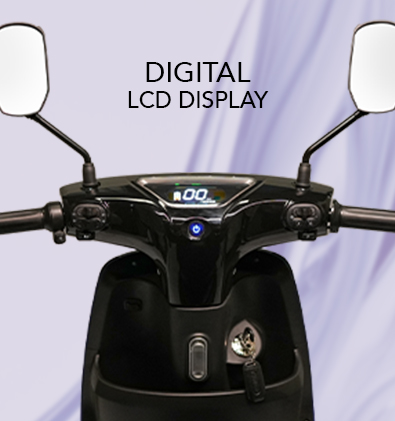 Digital display electric scooter